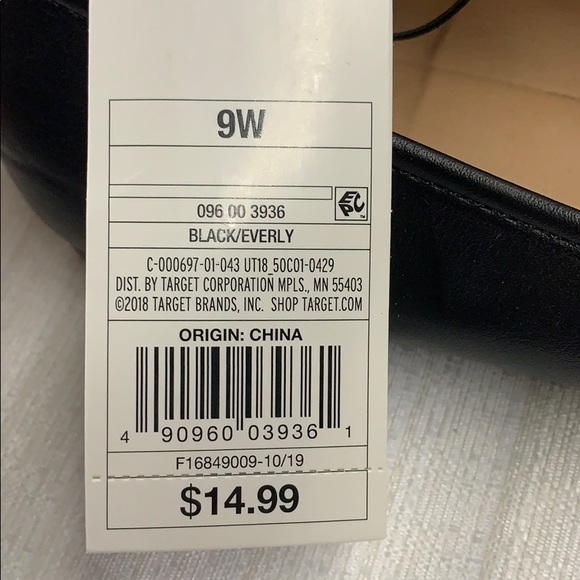 Universal Thread Black Memory Foam Everly Flats - Picture 7 of 7